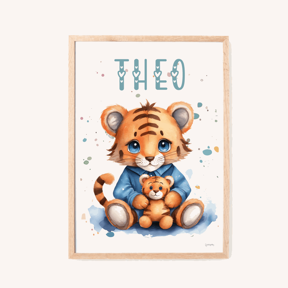 Børneplakat - Tiger